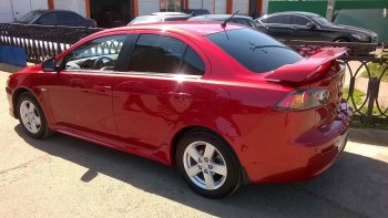 4 799 р. Спойлер Сток 2л  Mitsubishi Lancer  10 CY (2007-2017) седан дорестайлинг, седан рестайлинг (Неокрашенный)  с доставкой в г. Майкоп. Увеличить фотографию 5
