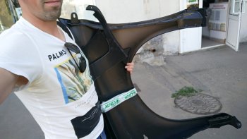 4 099 р. Переднее левое пластиковое крыло Стандарт АБС  Лада Калина ( 1118,  1117,  1119) - Калина Спорт  1119 (Неокрашенное)  с доставкой в г. Майкоп. Увеличить фотографию 8