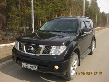 3 299 р. Молдинги дверей RA (узкие, комплект) Nissan Pathfinder R51 дорестайлинг (2004-2007) (Поверхность глянец (под окраску), Неокрашенные)  с доставкой в г. Майкоп. Увеличить фотографию 9