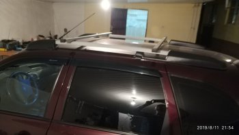 2 499 р. Рейлинги и поперечины Metall-Design (крыша с рёбрами жёсткости)  Лада Калина ( 1117,  2194) (2004-2018) универсал (Крыша с короткими рёбрами. Цвет: серебристый)  с доставкой в г. Майкоп. Увеличить фотографию 6