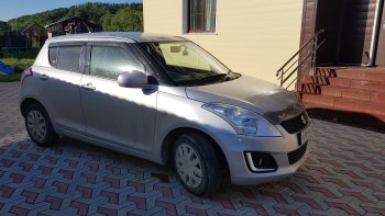 2 799 р. Дефлектора окон CA-Plastiс Suzuki Swift ZC72S дорестайлинг, хэтчбэк 5 дв. (2010-2013) (Classic полупрозрачный)  с доставкой в г. Майкоп. Увеличить фотографию 2