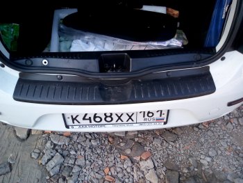 1 089 р. Накладка защитная на задний бампер Yuago Renault Sandero (B8) дорестайлинг (2014-2018)  с доставкой в г. Майкоп. Увеличить фотографию 4