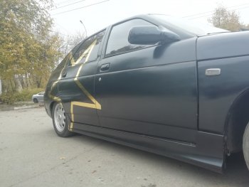 1 599 р. Комплект порогов Avtoritet Лада Приора 2170 седан дорестайлинг (2007-2014) (Без захода на арку, Неокрашенные)  с доставкой в г. Майкоп. Увеличить фотографию 5