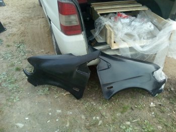 9 989 р. Переднее левое крыло (стеклопластик) Fiberplast  Mercedes-Benz Vito  W638 (1996-2003)  с доставкой в г. Майкоп. Увеличить фотографию 9