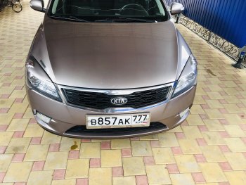 1 599 р. Реснички на фары (рестайлинг) K-1 KIA Ceed 1 ED рестайлинг, хэтчбэк 5 дв. (2010-2012) (Неокрашенные)  с доставкой в г. Майкоп. Увеличить фотографию 2