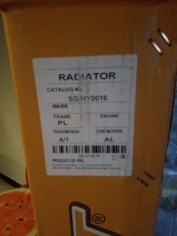 3 989 р. Радиатор двигателя (трубчатый, МКПП/АКПП) SAT Hyundai Solaris RBr седан дорестайлинг (2010-2014)  с доставкой в г. Майкоп. Увеличить фотографию 3