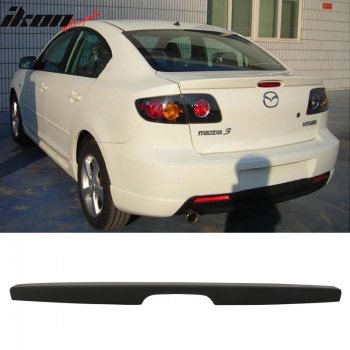 2 899 р. Лип спойлер Drive Mazda 3/Axela BK дорестайлинг седан (2003-2006) (Неокрашенный)  с доставкой в г. Майкоп. Увеличить фотографию 2