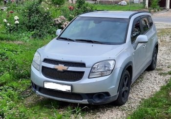 2 599 р. Дефлектор капота (excusive) CA-Plastiс   Chevrolet Orlando (2011-2018) (серия Шелкография серебро)  с доставкой в г. Майкоп. Увеличить фотографию 2