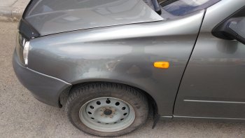 4 099 р. Переднее левое пластиковое крыло Стандарт АБС  Лада Калина ( 1118,  1117,  1119) - Калина Спорт  1119 (Неокрашенное)  с доставкой в г. Майкоп. Увеличить фотографию 15