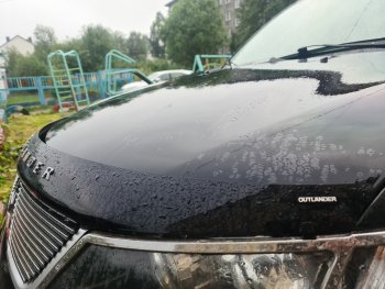 3 299 р. Дефлектор капота NovLine Mitsubishi Outlander XL (CW)  дорестайлинг (2005-2009)  с доставкой в г. Майкоп. Увеличить фотографию 2