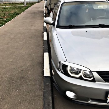 449 р. Реснички на фары Nika-Спорт KIA Spectra (2000-2009) (Неокрашенные)  с доставкой в г. Майкоп. Увеличить фотографию 10