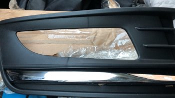 419 р. Правая рамка противотуманной фары SAT Volkswagen Polo 5 седан рестайлинг (2015-2020)  с доставкой в г. Майкоп. Увеличить фотографию 2
