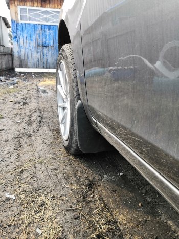 1 339 р. Брызговики Duster-Guard ПЕРЕДНИЕ широкие (2 шт) LADA Vesta 2015- Лада Веста 2180 седан дорестайлинг (2015-2023)  с доставкой в г. Майкоп. Увеличить фотографию 3