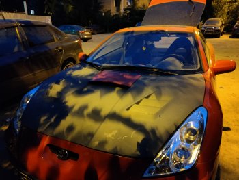 9 399 р. Пластиковый капот TRD Toyota Celica T230 (1999-2006)  с доставкой в г. Майкоп. Увеличить фотографию 7