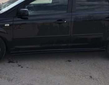 1 439 р. Пороги накладки Autodemic (установка под штатный брызговик) Ford Focus 2 универсал дорестайлинг (2004-2008) (Текстурная поверхность)  с доставкой в г. Майкоп. Увеличить фотографию 8