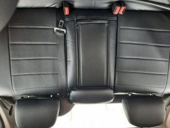 5 999 р. Чехлы для сидений SeiNtex (экокожа, черные) Opel Astra H хэтчбек 5дв дорестайлинг (2004-2007)  с доставкой в г. Майкоп. Увеличить фотографию 2