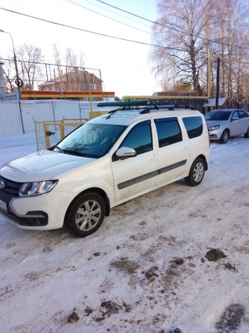 21 049 р. Универсальный багажник-корзина трехсекционный широкий (2100х1300 мм, под поперечины) Petroil Tuning KIA Shuma (2001-2004)  с доставкой в г. Майкоп. Увеличить фотографию 4