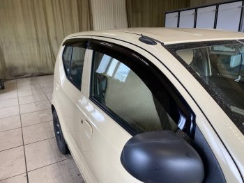 1 899 р. Ветровики дверей CA-Plastic Suzuki Alto HA36/36V хэтчбек 5 дв. дорестайлинг (2014-2021) (Classic полупрозрачный)  с доставкой в г. Майкоп. Увеличить фотографию 4