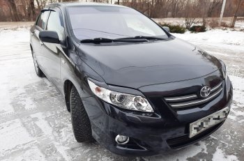 1 299 р. Комплект ресничек на фары Sport  Toyota Corolla  E150 (2006-2010) седан дорестайлинг (Неокрашенные)  с доставкой в г. Майкоп. Увеличить фотографию 18