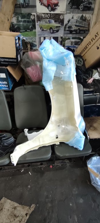 10 489 р. Переднее правое крыло (стеклопластик, EU) Fiberplast Mitsubishi Lancer 9 CS универсал 1-ый рестайлинг (2003-2005)  с доставкой в г. Майкоп. Увеличить фотографию 3