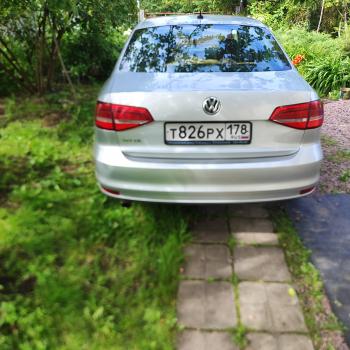 4 549 р. Задний бампер SAT Volkswagen Jetta A6 седан рестайлинг (2015-2018) (Неокрашенный)  с доставкой в г. Майкоп. Увеличить фотографию 4
