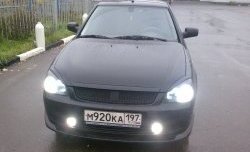 2 099 р. Спойлер переднего бампера Кураж Лада Приора 2172 хэтчбек дорестайлинг (2008-2014) (Неокрашенная)  с доставкой в г. Майкоп. Увеличить фотографию 3