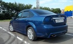 4 199 р. Пороги накладки FT Ford Focus 2 универсал дорестайлинг (2004-2008) (Неокрашенные)  с доставкой в г. Майкоп. Увеличить фотографию 3