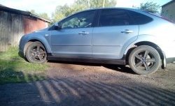 2 679 р. Пороги накладки Снайпер Ford Focus 2 универсал дорестайлинг (2004-2008) (Неокрашенные)  с доставкой в г. Майкоп. Увеличить фотографию 3