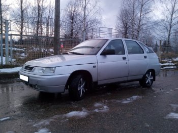 499 р. Пороги накладки Катран Лада 2110 седан (1995-2007) (Неокрашенные)  с доставкой в г. Майкоп. Увеличить фотографию 6