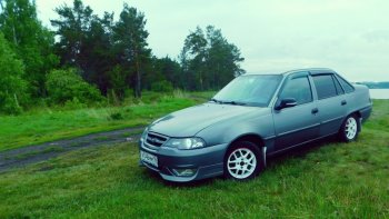 3 649 р. Накладка переднего бампера Sport Daewoo Nexia рестайлинг (2008-2015) (Неокрашенная)  с доставкой в г. Майкоп. Увеличить фотографию 7