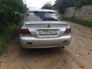 3 899 р. Лип спойлер Evo Mitsubishi Lancer 9 CS седан 1-ый рестайлинг (2003-2005) (Неокрашенный)  с доставкой в г. Майкоп. Увеличить фотографию 9