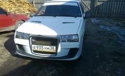 8 999 р. Передний бампер Фанат-Робот  Лада 2108 - 21099 (Неокрашенный, По бокам сетка)  с доставкой в г. Майкоп. Увеличить фотографию 10
