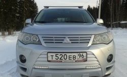 679 р. Радиаторная решётка Sport Mitsubishi Outlander XL (CW)  дорестайлинг (2005-2009) (Неокрашенная)  с доставкой в г. Майкоп. Увеличить фотографию 7