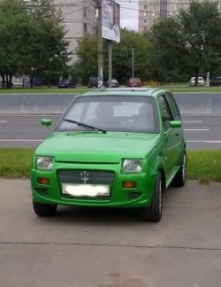 4 389 р. Передний бампер Я-робот V1  Лада Ока 1111 (1988-2008) (Неокрашенный)  с доставкой в г. Майкоп. Увеличить фотографию 12