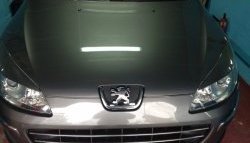 1 149 р. Реснички на фары RA Peugeot 407 седан (2004-2010) (Неокрашенные)  с доставкой в г. Майкоп. Увеличить фотографию 3
