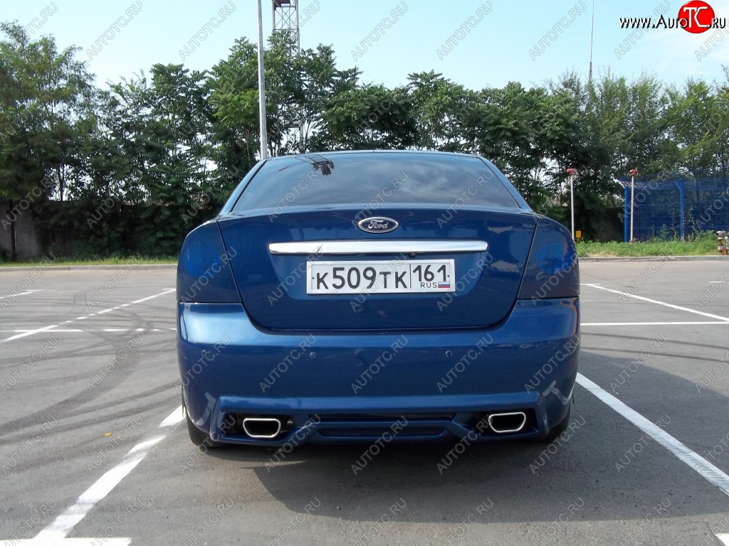 17 999 р. Задний бампер M-VRS Ford Focus 2 седан рестайлинг (2007-2011) (Неокрашенный)  с доставкой в г. Майкоп
