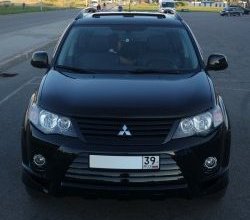 679 р. Радиаторная решётка Sport Mitsubishi Outlander XL (CW)  дорестайлинг (2005-2009) (Неокрашенная)  с доставкой в г. Майкоп. Увеличить фотографию 12
