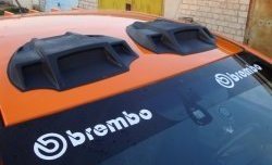 519 р. Воздухозаборник на капот Анго Ford Ranger DoubleCab рестайлинг (2015-2021) (Неокрашенный)  с доставкой в г. Майкоп. Увеличить фотографию 7