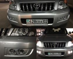 11 799 р. Комплект масок для ПТФ Sport  Toyota Land Cruiser Prado  J120 (2002-2009) (Неокрашенные)  с доставкой в г. Майкоп. Увеличить фотографию 6