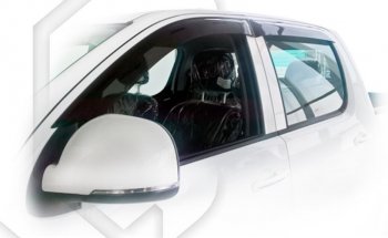 Дефлектора окон CA-Plastic Foton Tunland Pickup Double Cab дорестайлинг (2012-2019) (Classic полупрозрачный)