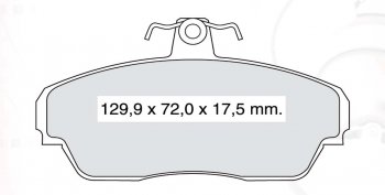 1 059 р. Колодка переднего дискового тормоза DAFMI (SM) ГАЗ 3110 Волга (1997-2005)  с доставкой в г. Майкоп. Увеличить фотографию 3