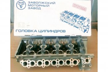 43 059 р. Головка блока ЗМЗ (405, 409, 40911, 406, с клапанами, пятиопорная, на все модели ЕВРО-0, 1, 2, в сборе) ГАЗ Соболь 2217 автобус 1-ый рестайлинг (2003-2010)  с доставкой в г. Майкоп. Увеличить фотографию 2