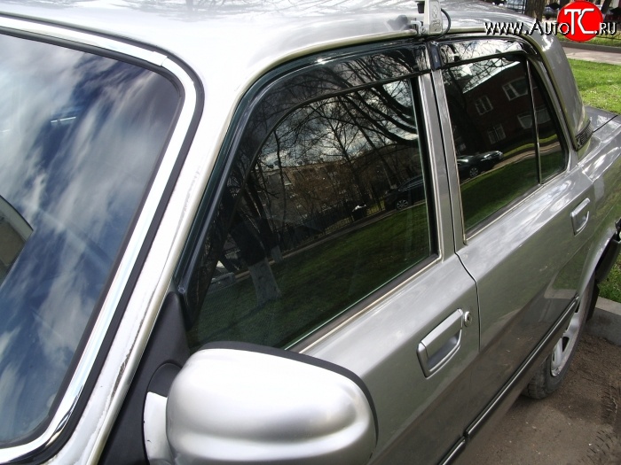 620 р. Дефлекторы окон (ветровики) Novline 4 шт ГАЗ 24 Волга седан (1985-1993)  с доставкой в г. Майкоп