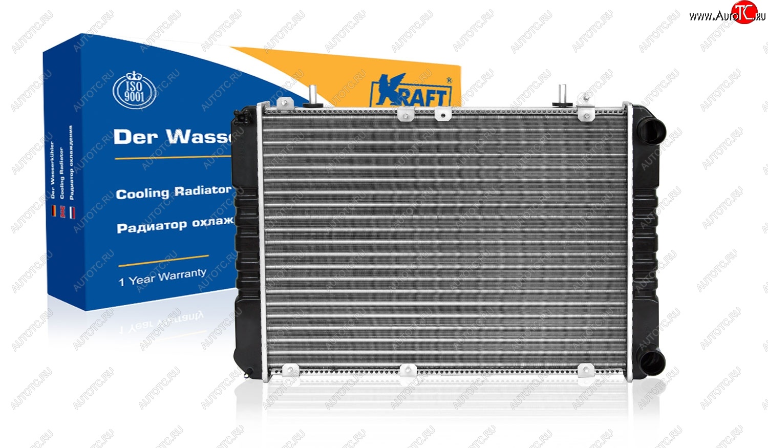 7 599 р. Радиатор двигателя (ГАЗель Бизнес) KRAFT ГАЗ Баргузин 2217 автобус 2-ой рестайлинг (2010-2025)  с доставкой в г. Майкоп