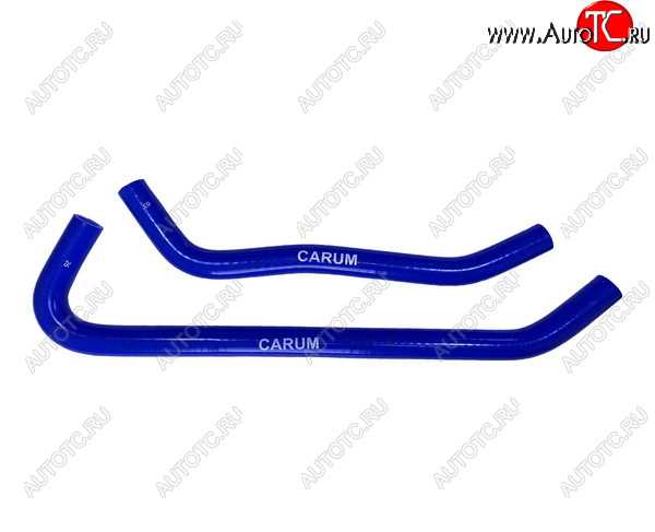 1 259 р. Патрубки радиатора печки (Cummins для Webasto, силикон) CARUM ГАЗ ГАЗель 3302 дорестайлинг шасси (1994-2002) (комплект 2 шт.)  с доставкой в г. Майкоп