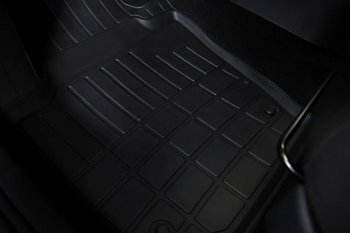1 989 р. Коврики в салон SeiNtex (полиуретан)  Geely Atlas Pro  NL3 (2019-2025) (Черный)  с доставкой в г. Майкоп. Увеличить фотографию 2