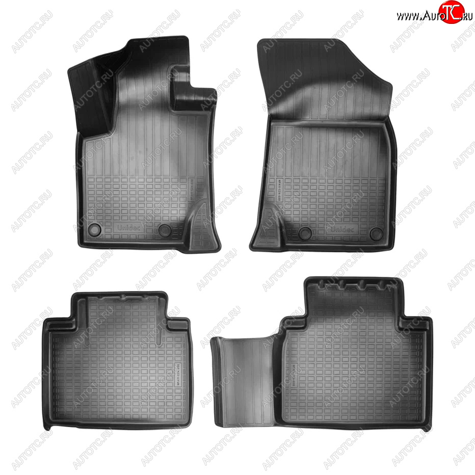 1 659 р. Коврики салона Norplast Unidec  Geely Atlas Pro  NL3 (2019-2025) (Черный)  с доставкой в г. Майкоп