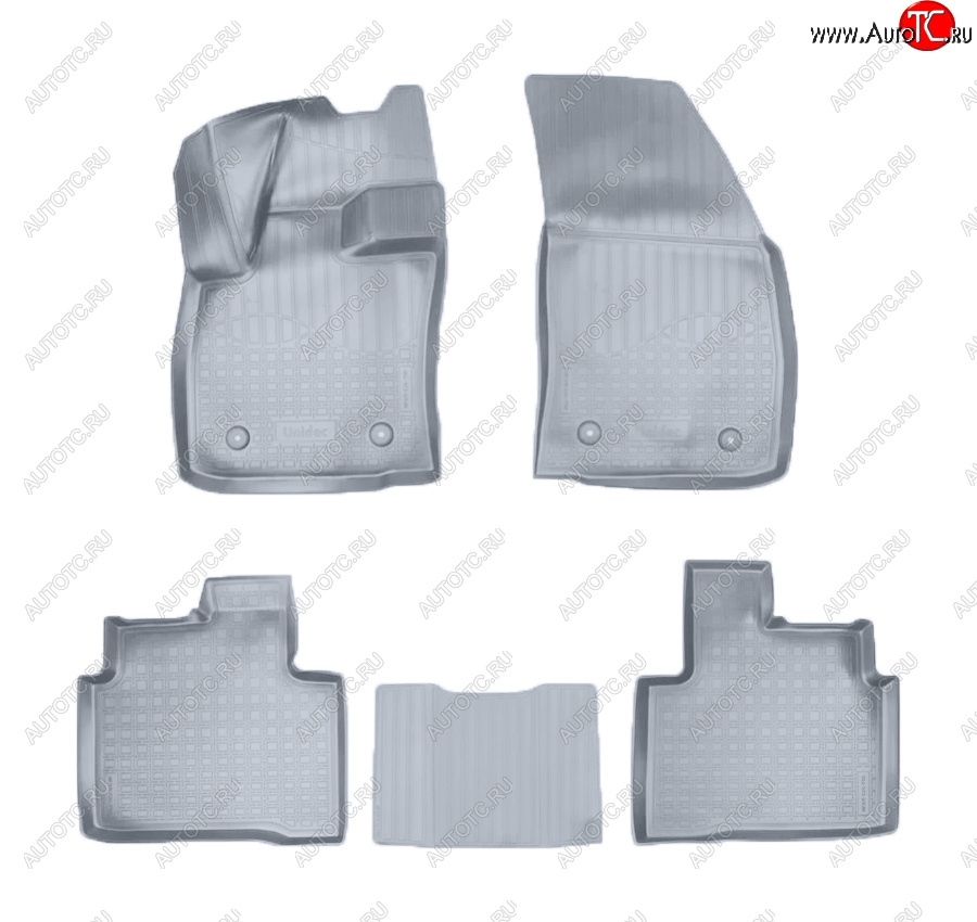 2 899 р. Коврики салона Norplast Unidec  Geely Tugella  FY11,HPBA4 (2019-2025) дорестайлинг, рестайлинг (Цвет: серый)  с доставкой в г. Майкоп