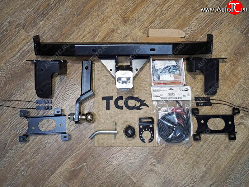 14 999 р. Фаркоп (тягово-сцепное устройство) TCC Geely Atlas NL3 (2016-2022) (Оцинкованный, шар E)  с доставкой в г. Майкоп