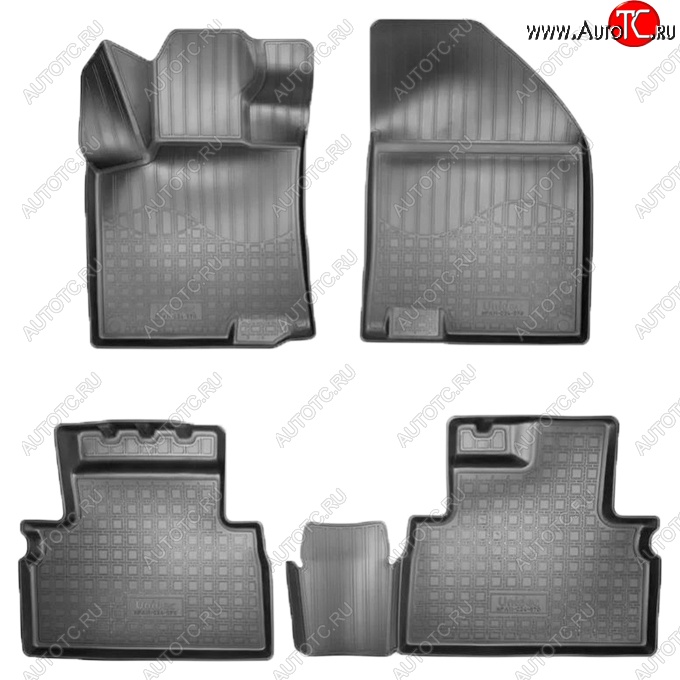 2 179 р. Коврики салонные Noplast (3D)  Geely Coolray  SX11 (2018-2023) дорестайлинг (Черные)  с доставкой в г. Майкоп